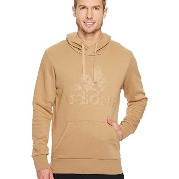 tan adidas hoodie mens